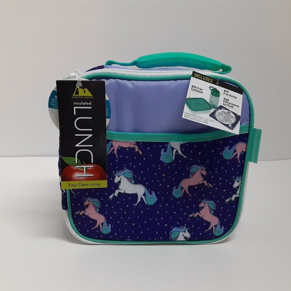 Arctic Zone‎ Antimicrobial Lunch Box with Ice Pak Container + Water Bottle Uni - Picture 1 of 3